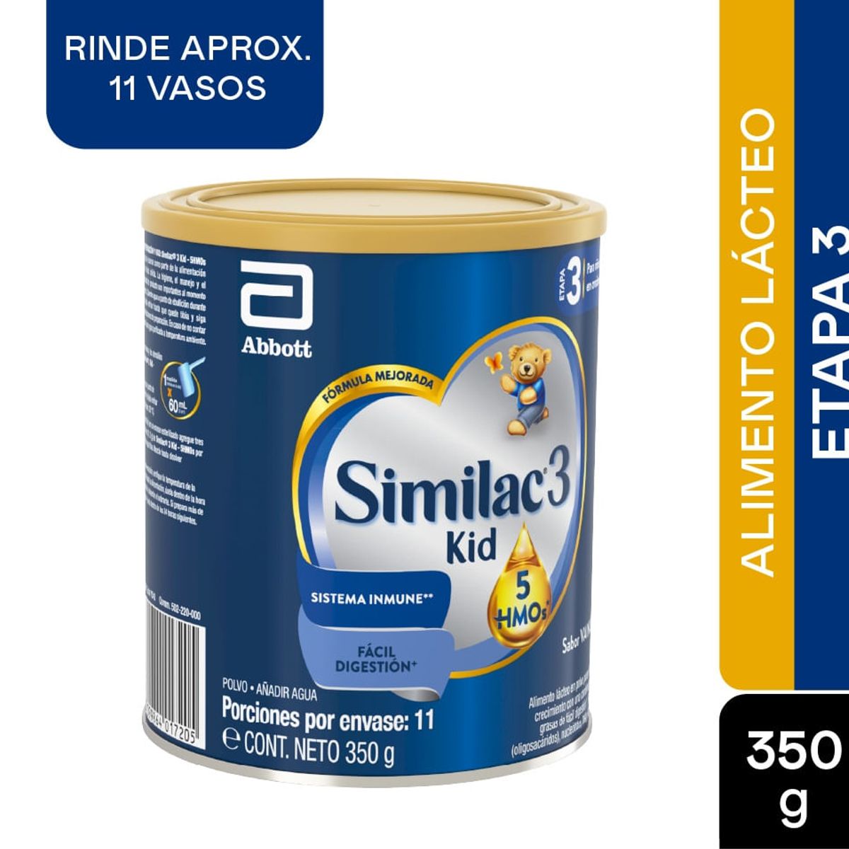 SIMILAC - Formula Infantil Similac 3 5 Hmos Etapa 3 24m+ X 350g