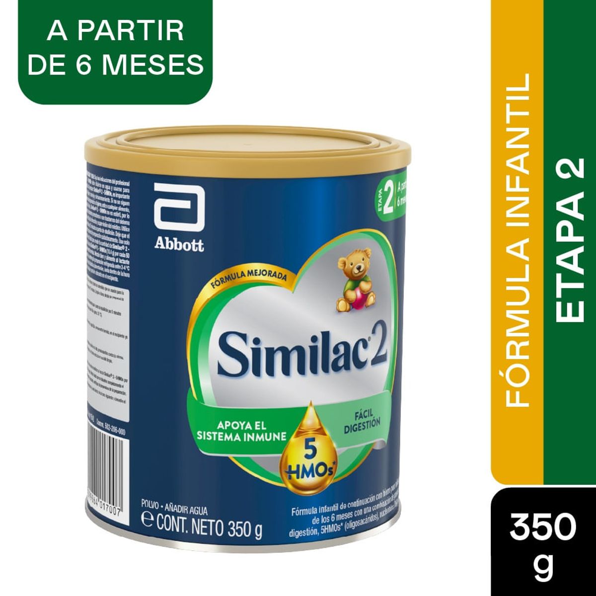 SIMILAC - Formula Infantil Similac 2 5 Hmos Etapa 2 6-24m X 350g