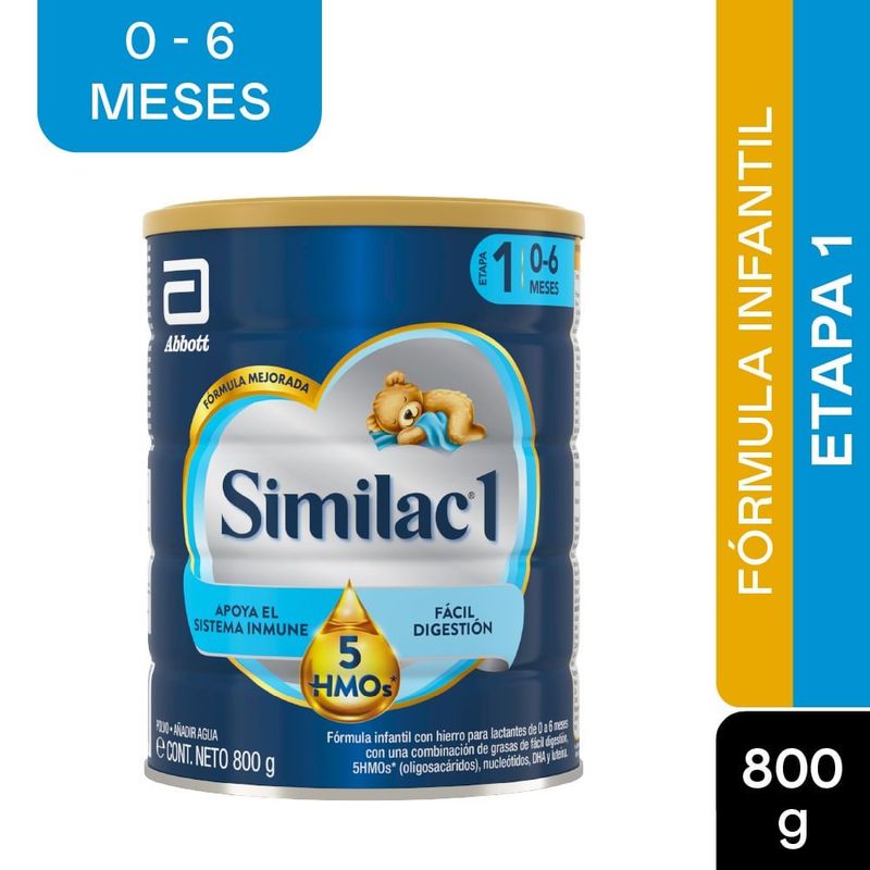 SIMILAC - Formula Infantil Similac 1 5 Hmos Etapa 1 0-6m X 800g