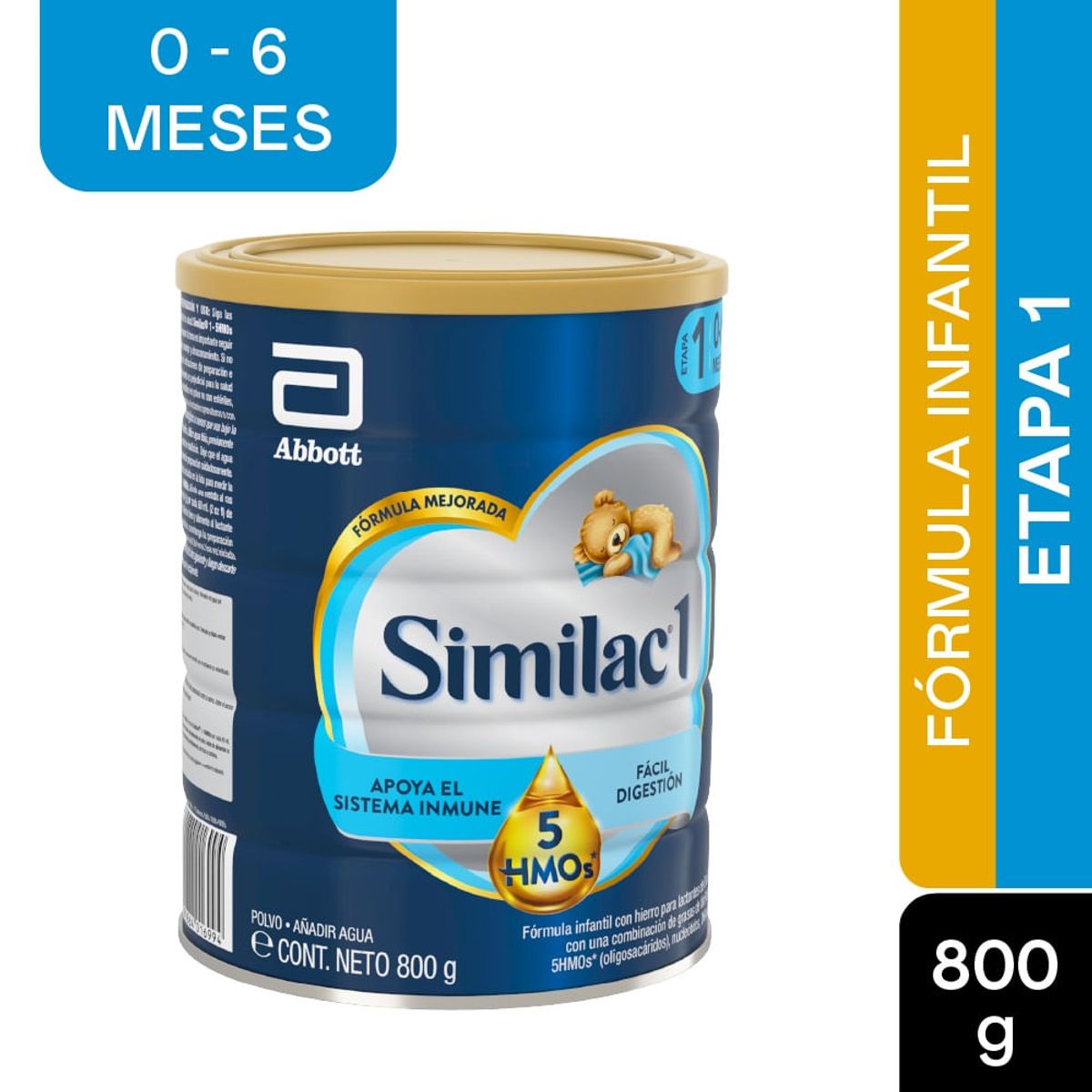 SIMILAC - Formula Infantil Similac 1 5 Hmos Etapa 1 0-6m X 800g