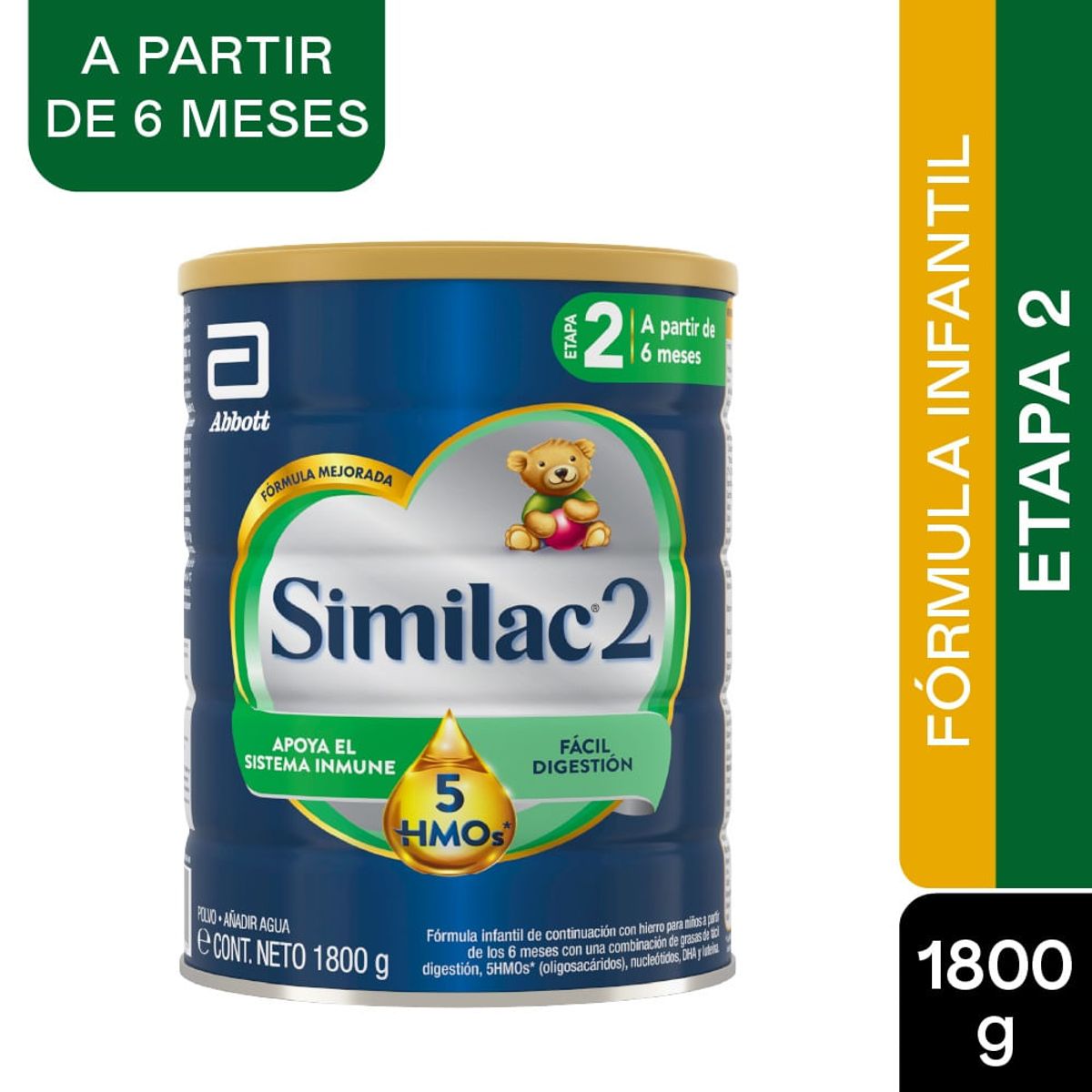 SIMILAC - Formula Infantil Similac 2 5 Hmos Etapa 2 6-24m X 1800g