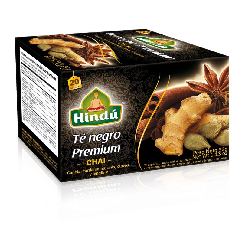HINDU - Te Hindu Negro Premium Chai X 20Sobres