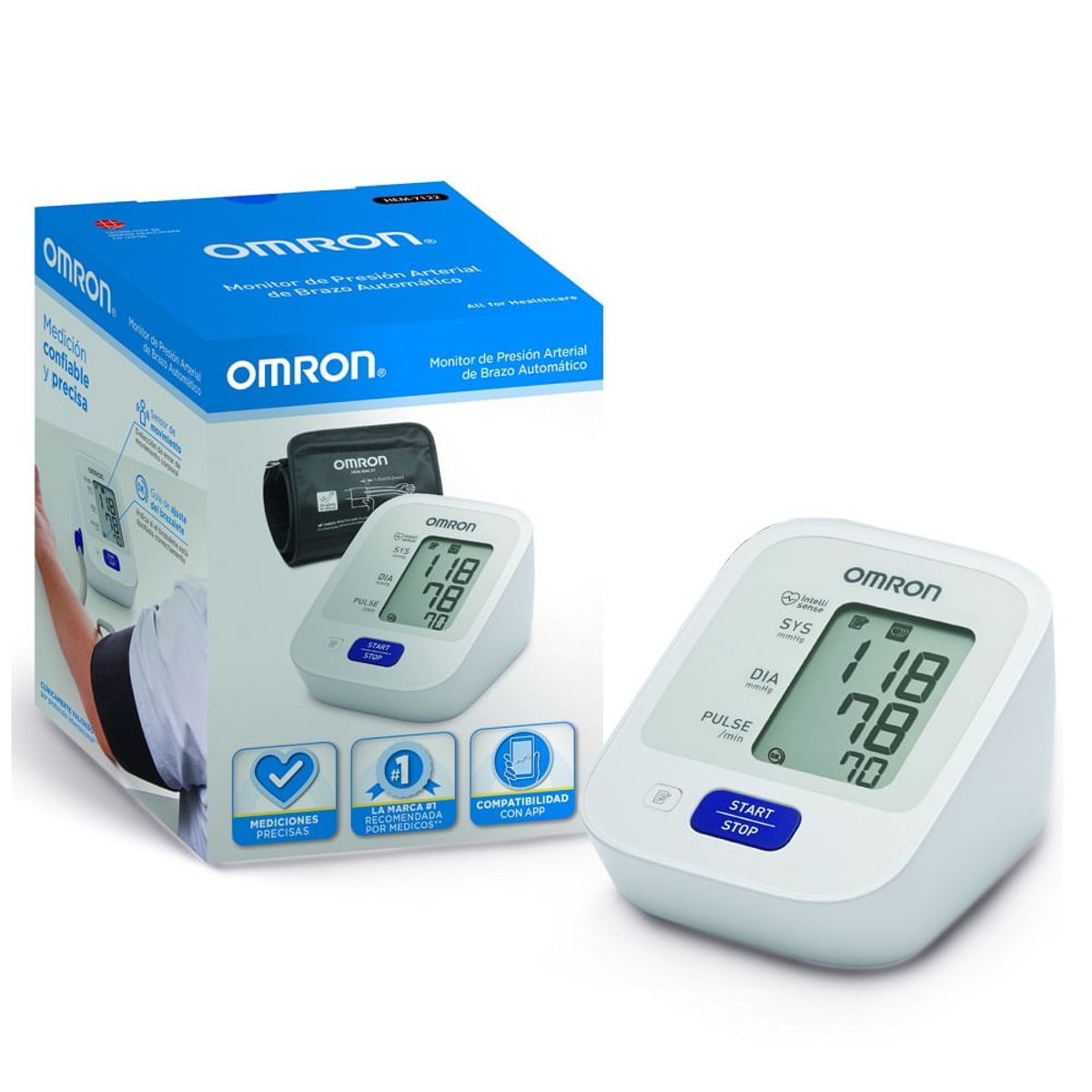 OMRON - Monitor Presion Arterial Omron Hem-7122 Brazo