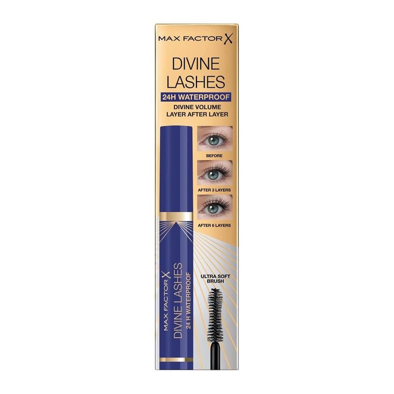 MAX FACTOR - Pestañina Max Factor Waterproof Divine Lashes Negro X 9Ml