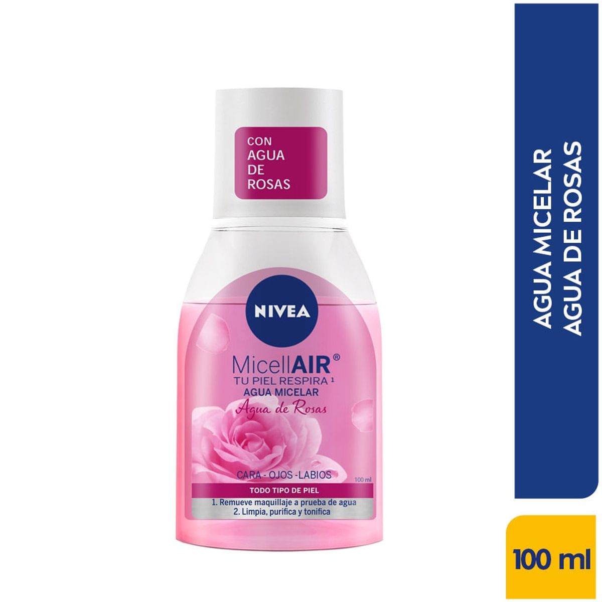 NIVEA - Agua Micelar Nivea Agua De Rosas X 100Ml