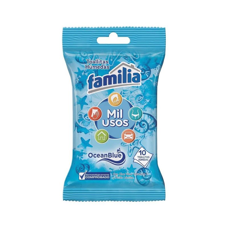 FAMILIA - Toallitas Humedas Familia Active Mil Usos X 10Und.---