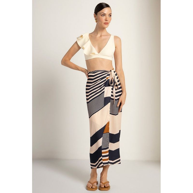 TOUCHE BALNEAIRE - Falda de Playa Para Dama  Marca Touche Balneaire Ref 0F43041