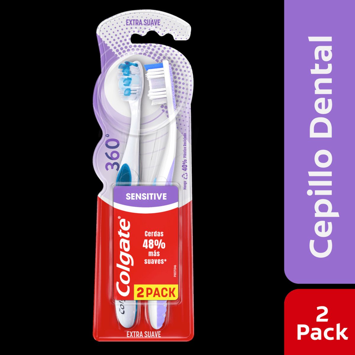 COLGATE - Cepillo Dental Colgate 360 Sensitive Pro Alivio 2x1