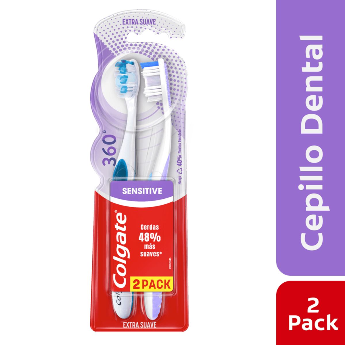 COLGATE - Cepillo Dental Colgate 360 Sensitive Pro Alivio 2x1
