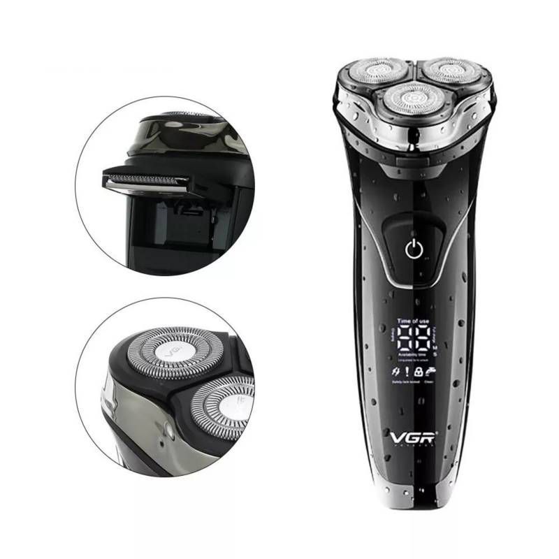 VGR - Maquina Afeitadora Electrica Recortadora Barba Profesional Vgr V-318