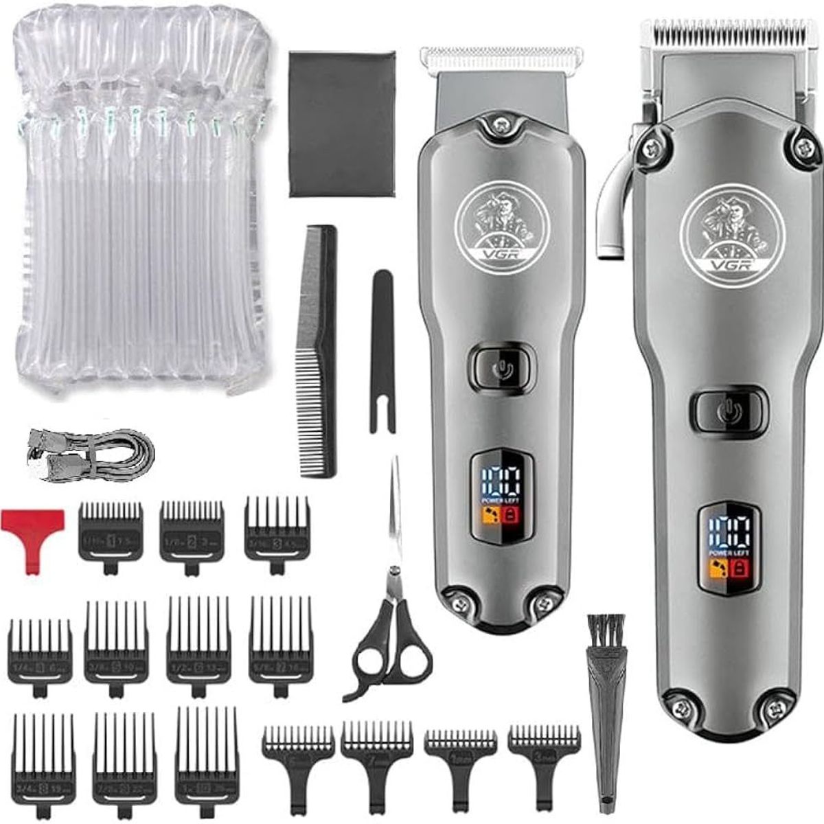 VGR - Combo Maquina Cortadora De Pelo  Patillera Afeitadora