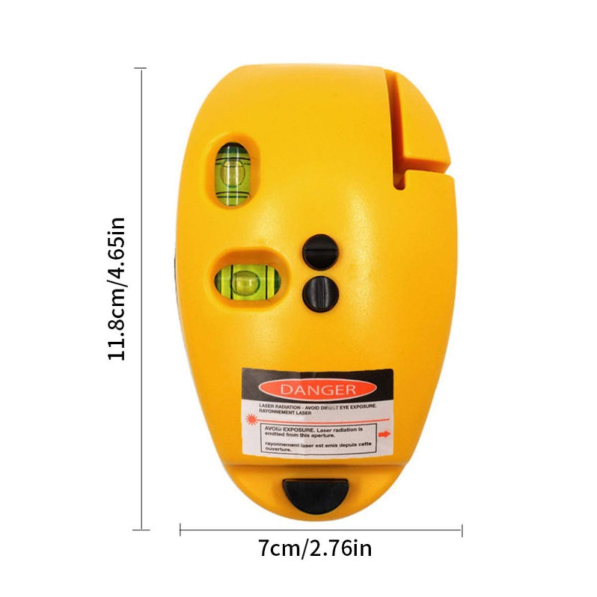 GENERICO - Escuadra Laser 90 Grados Nivel Angulo Recto Alineador Porta