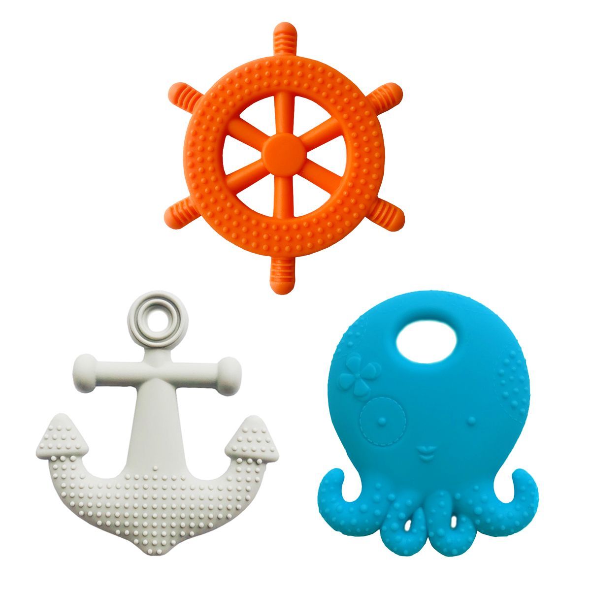 ENFANT'ASY - Llamadientes Mordedor Rasca Encias Bebe Silicona X 3