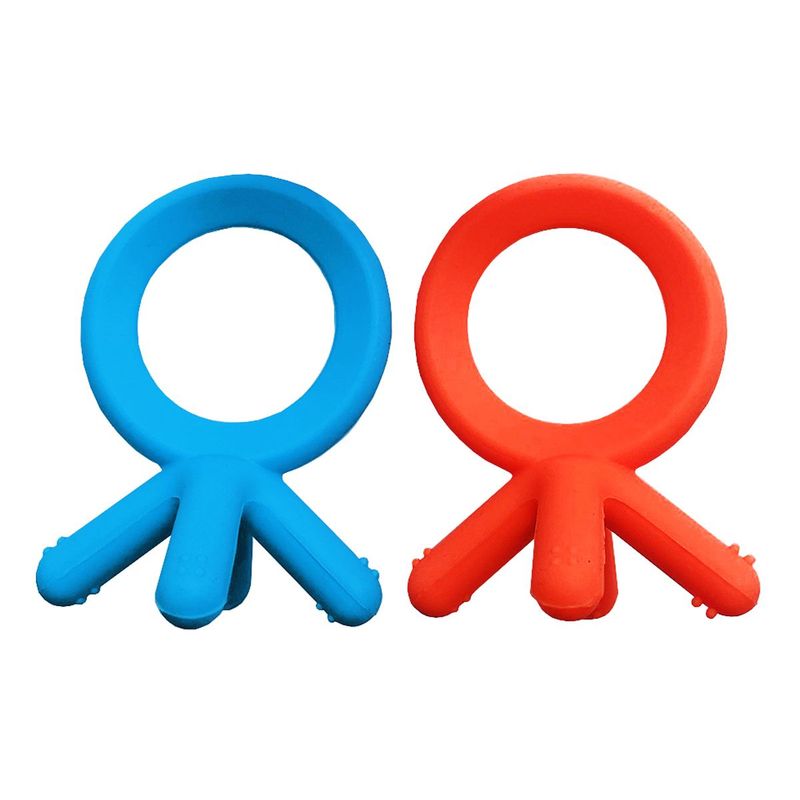 ENFANT'ASY - Set Mordedores Comotomo Rascaencias En Silicona Libre Bpa X2