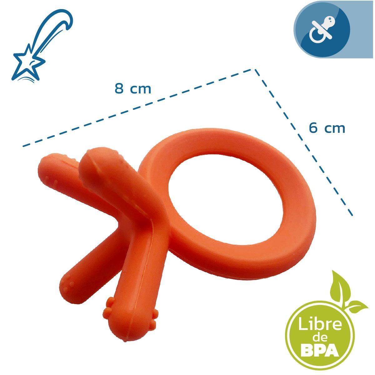 ENFANTASY - Set Mordedores Comotomo Rascaencias En Silicona Libre Bpa X2