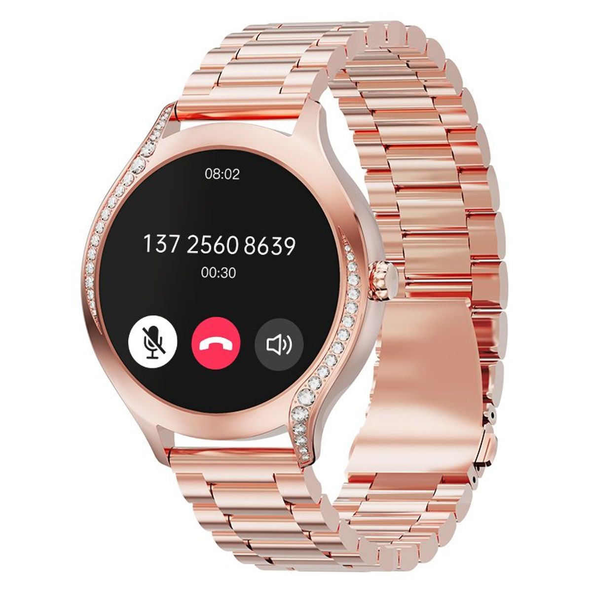 GENERICO - Reloj Inteligente BE-214 Oro Rosa Smartwatch
