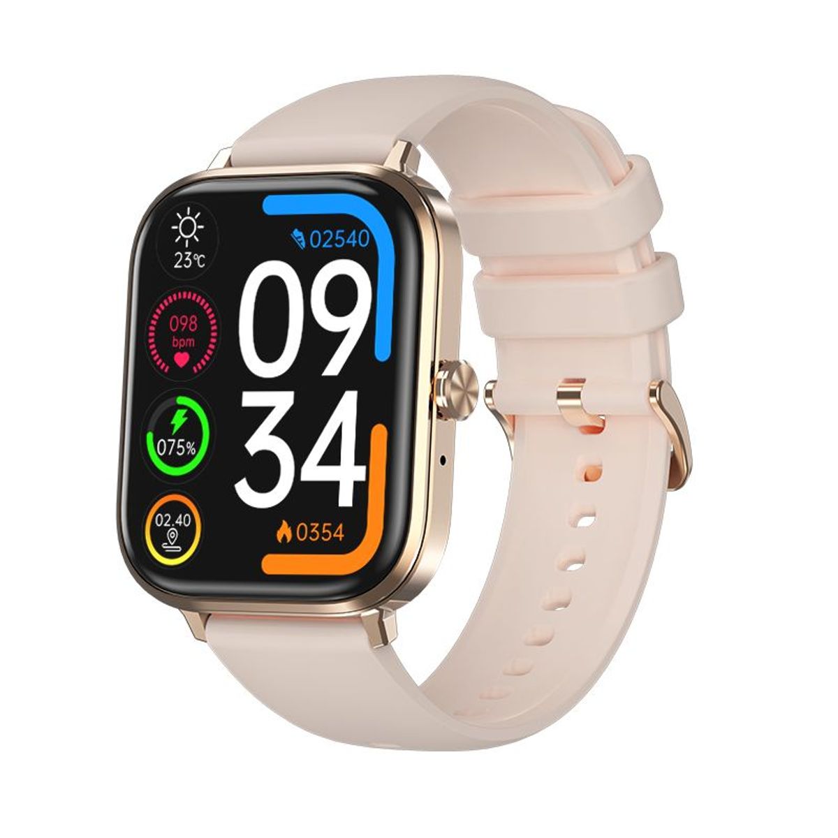 GENERICO - Reloj Inteligente BE-13 Oro Rosa Smartwatch