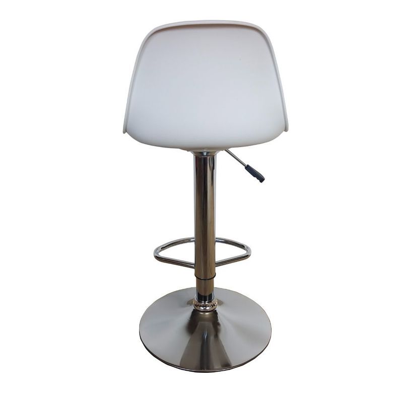 RTA DESIGN - Set x2 Silla Bar Napoles Blanco base metal cromado