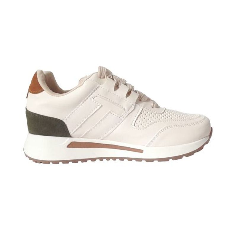 GENERICO - Tenis Mujer Colores Variados Calzado Dama Casual Y Elegante-Beige