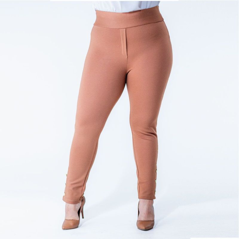L Y H - Leggins Para Mujer Khaki Oscuro Marca L&H
