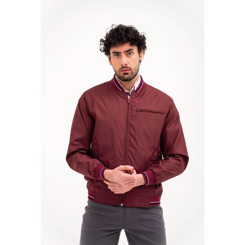 L Y H - Chaqueta Para Hombre Rojo Marca L&H
