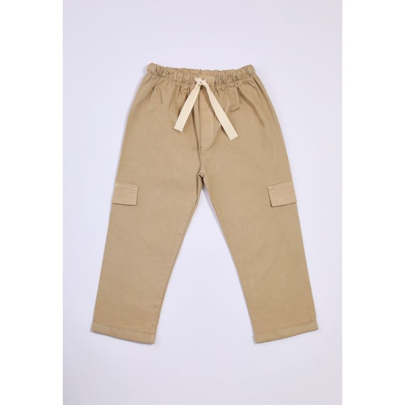 BABY PLANET - Pantalón Café Tipo Jogger Para Bebito Baby Planet