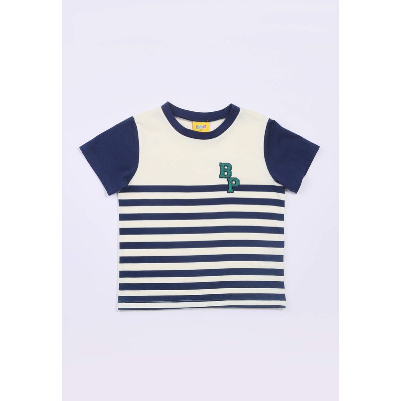 BABY PLANET - Camiseta Azul De Rayas Para Beb\\\\\\\\u00e9 Ni\\\\\\\\u00f1o Baby Planet