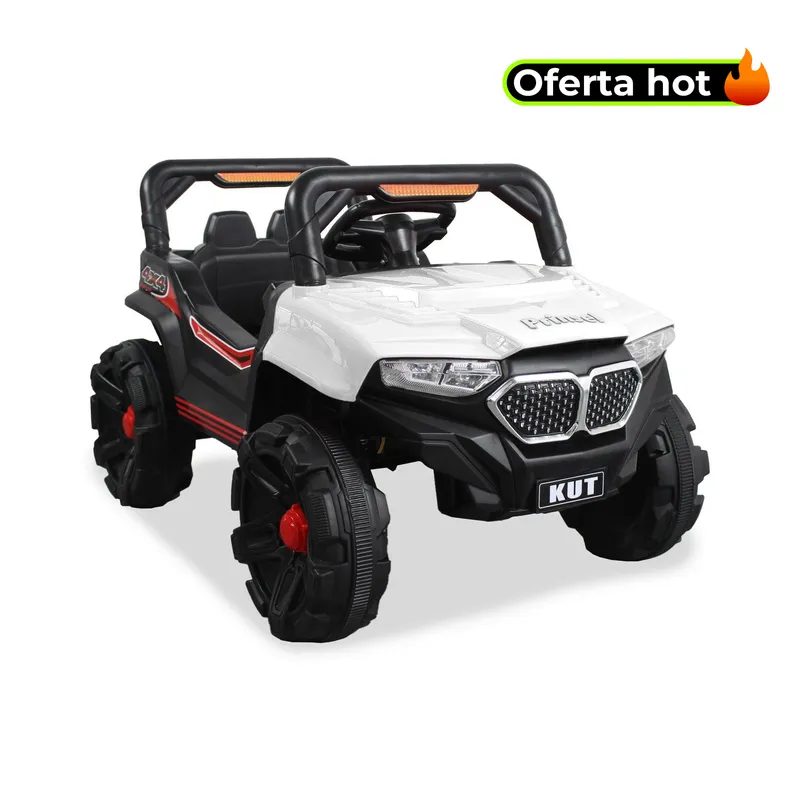PRINSEL - Carro Electrico Niño Montable Off Road Blanco 12V