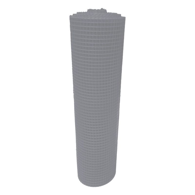 GENERICO - Malla Plástica Multiusos Reja 16mmX16mm H1mt Rollo 30mt Gris