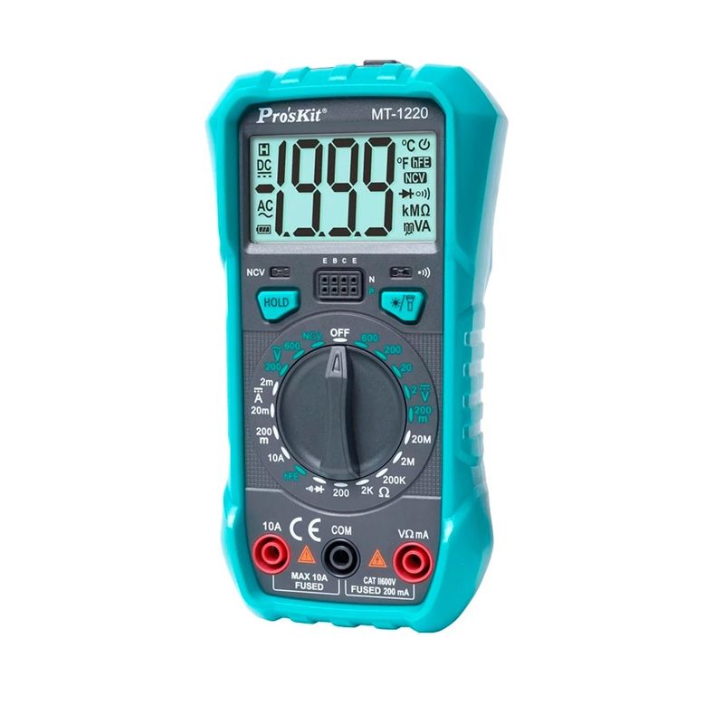 PROSKIT - Multimetro Proskit MT-1220 NCV con linterna original
