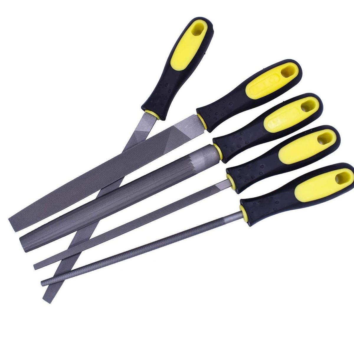 GENERICO - Juego de 5 limas 8 pulgadas en estuche herramienta manual