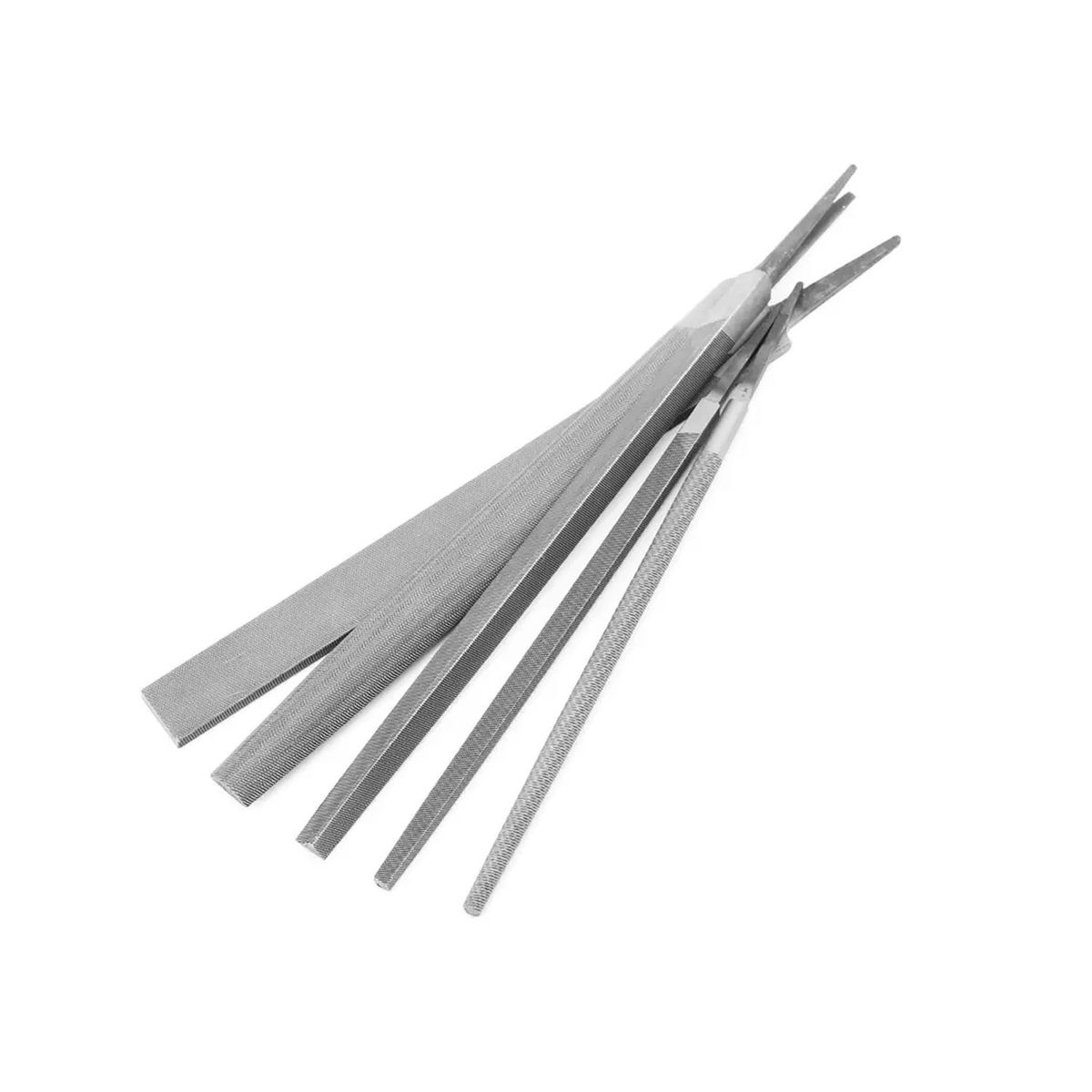 GENERICO - Juego de 5 limas 8 pulgadas en estuche herramienta manual