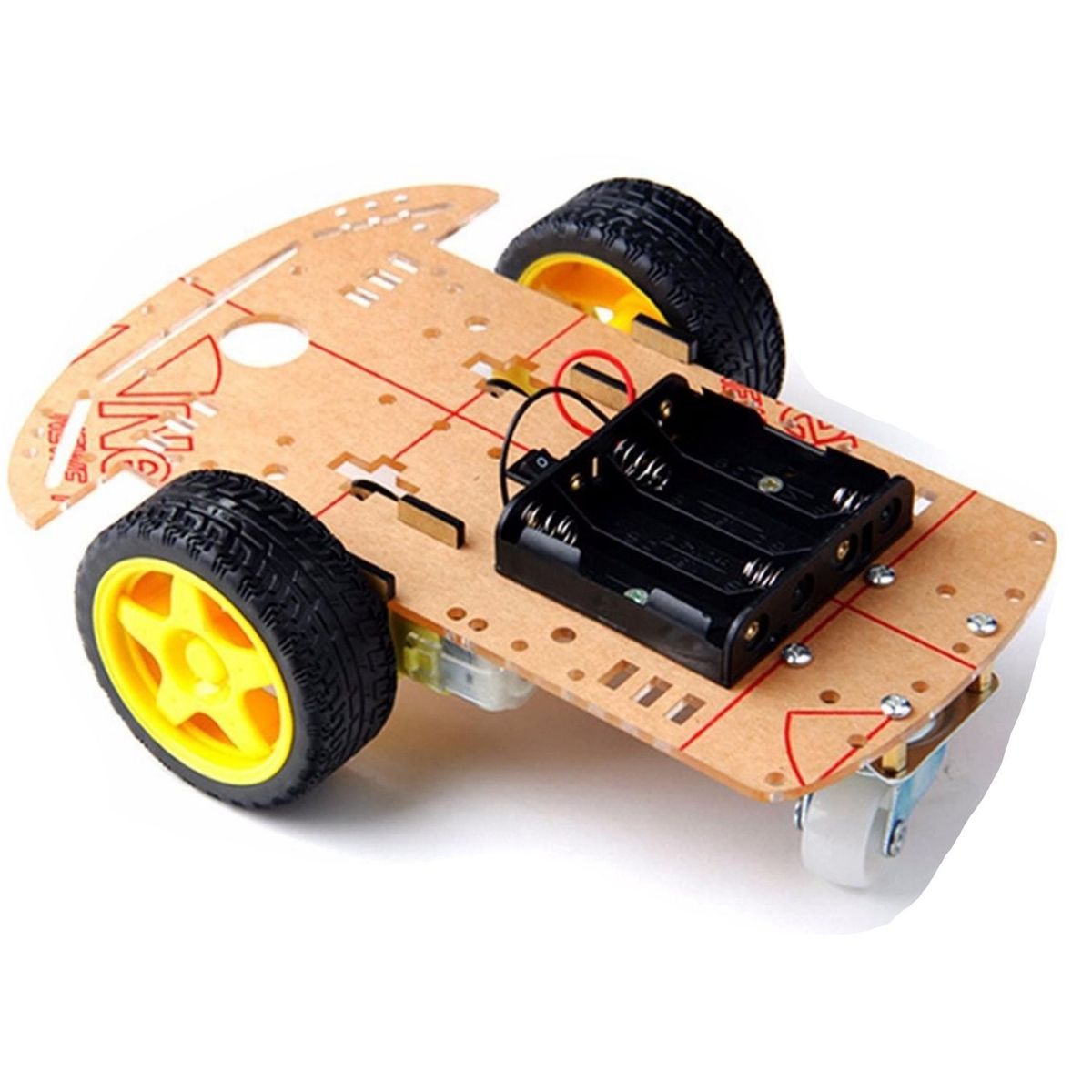 GENERICO - Kit carro robot para seguidor de linea arduino 2 niveles ELECTRÓNICA