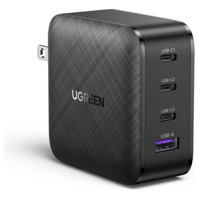 UGREEN - Cargador De Pared Ugreen Carga Rápida 65w 1x Usb-a 3x Usb C