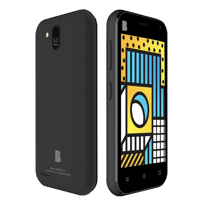 BLU - Celular 16GB Doble Camara Flash Estuche Silicona - Negro