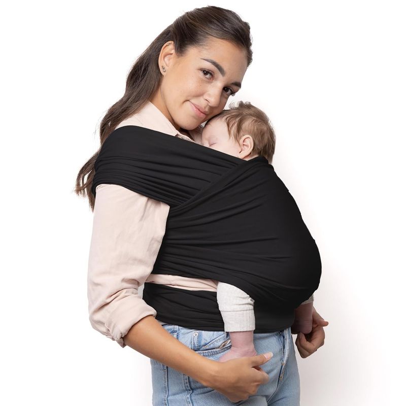 JON DI GROUP SAS - Fular Elástico JonDi Cargador Canguro Para Bebé 0-6 M Negro
