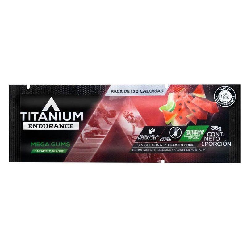 TITANIUM - Gomitas Titanium Mega Gums Sandia Limon X 35G