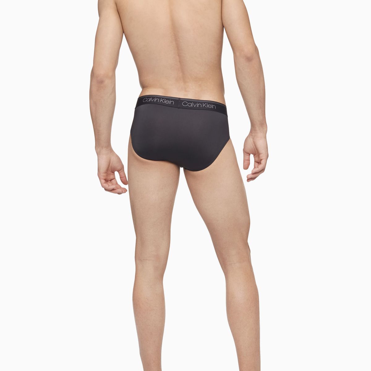 CALVIN KLEIN - 3 Pack de Calzoncillos Negros En Microfibra Hip Brief Calvin Klein