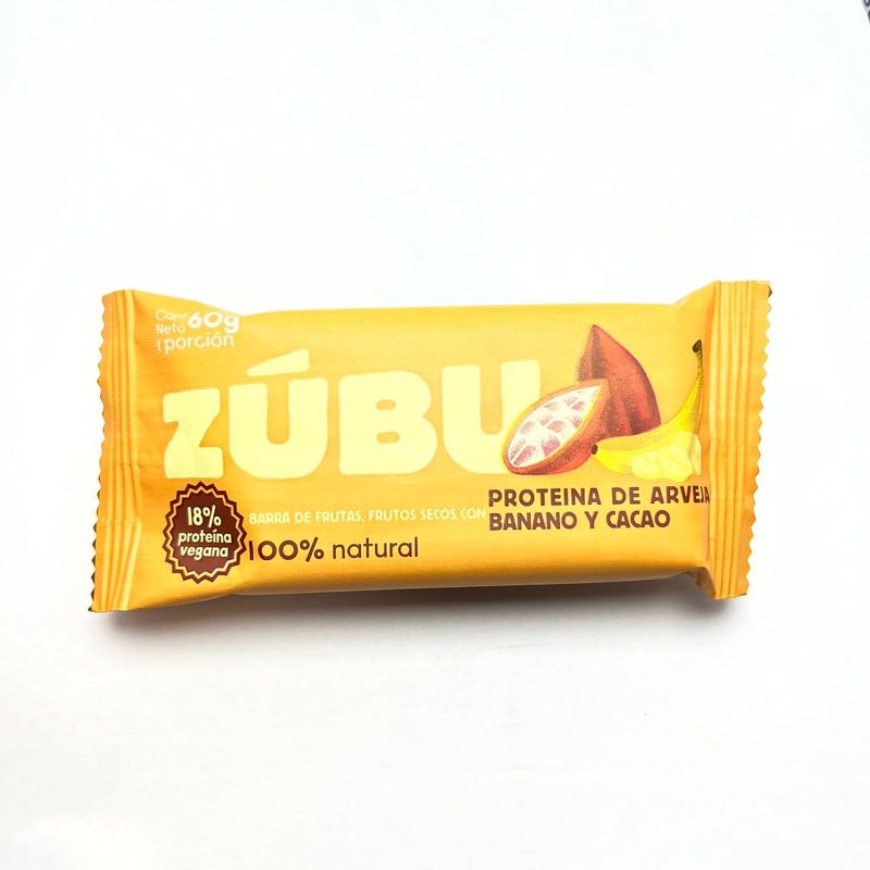 GENERICO - Barra Proteina Zubu Arveja Banano Y Cacao X 60g