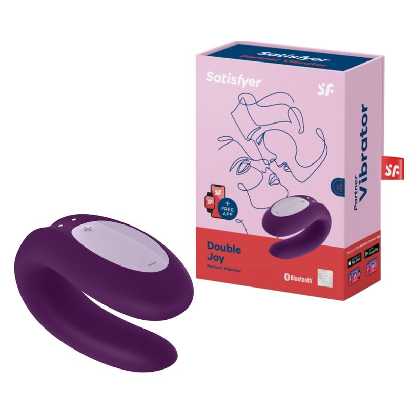 SATISFYER - Vibrador Dual Joy Morado Satisfyer