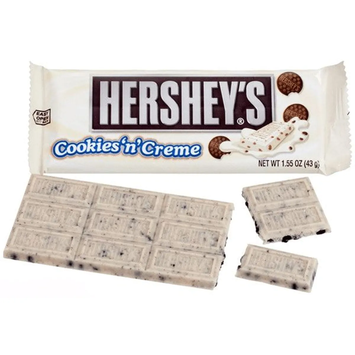 HERSHEYS - Chocolate Blanco Cookies N Creme X43Gr