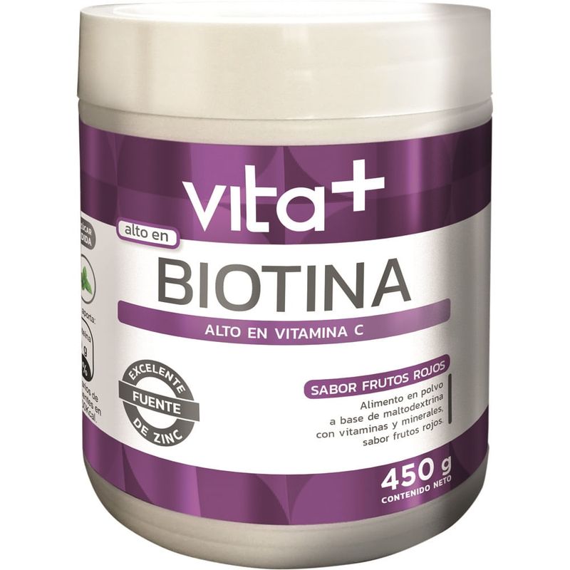 GENERICO - Biotina Vitamina C Vita+ Sabor Frutos Rojos X 450G