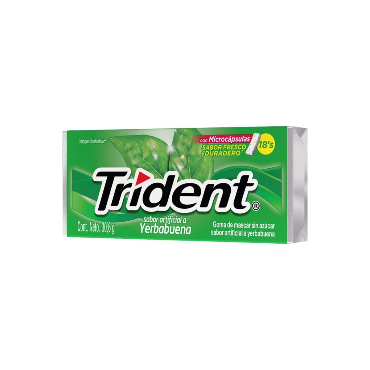 TRIDENT - Chicle Trident  Yerbabuena X 30.6G