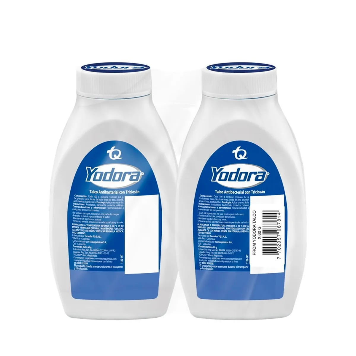 YODORA - Oferta Desodorante Pies Yodora Talco X 60g X 2und