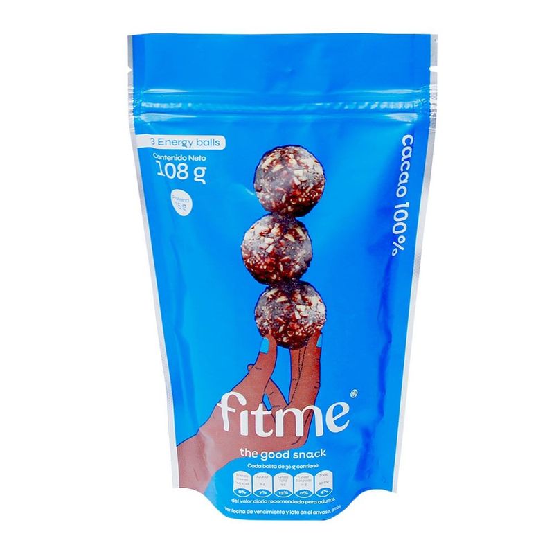 FITME - Snack Fitme Cacao 100% X 108G