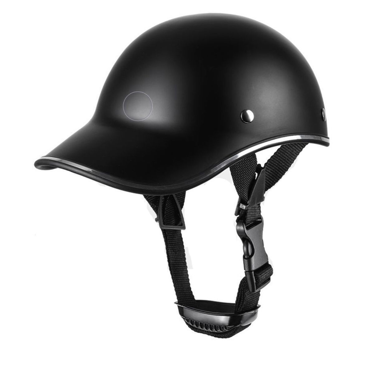 GENERICO - Casco Polo Deportivo Gorra Negro Bmx Moto Bicicleta Duro