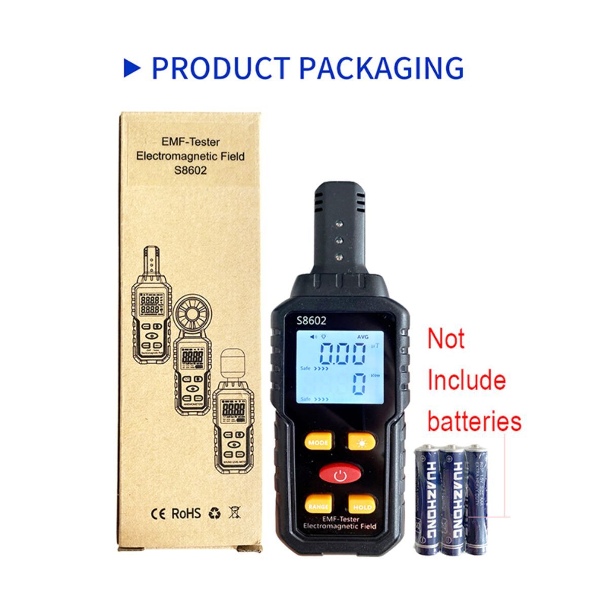 GENERICO - Medidor De Radiacion Electromagnetica Campo Electrico 3 En 1 S8602