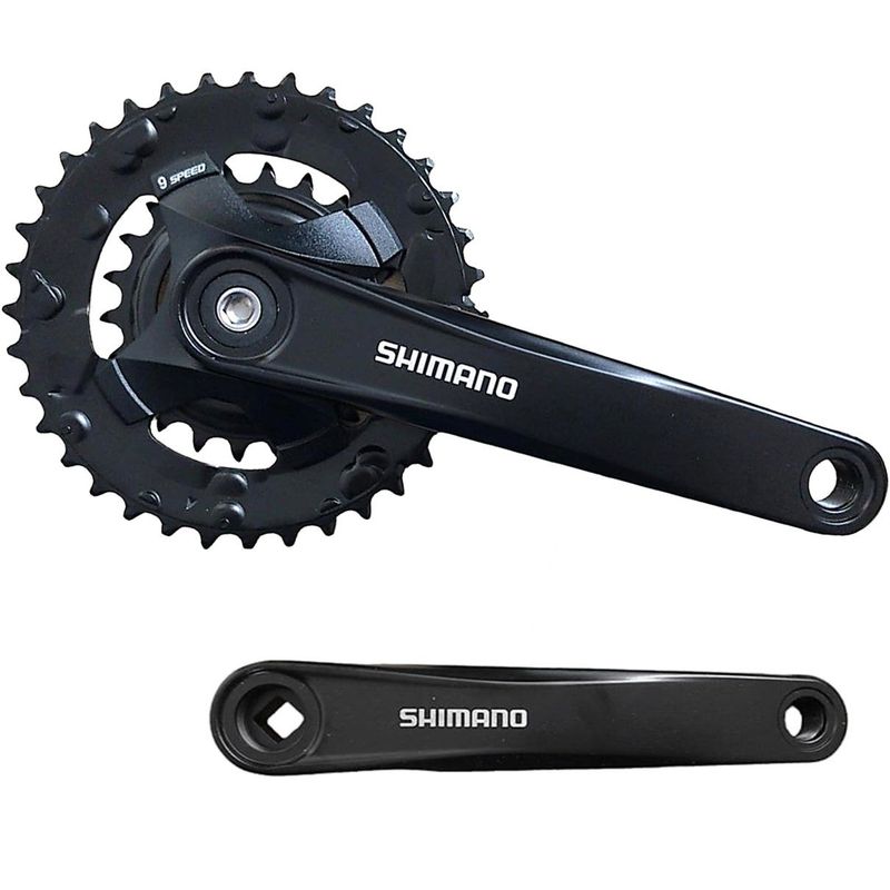 SHIMANO - Plato biela bicicleta shimano mt101 36 22 9v biplato