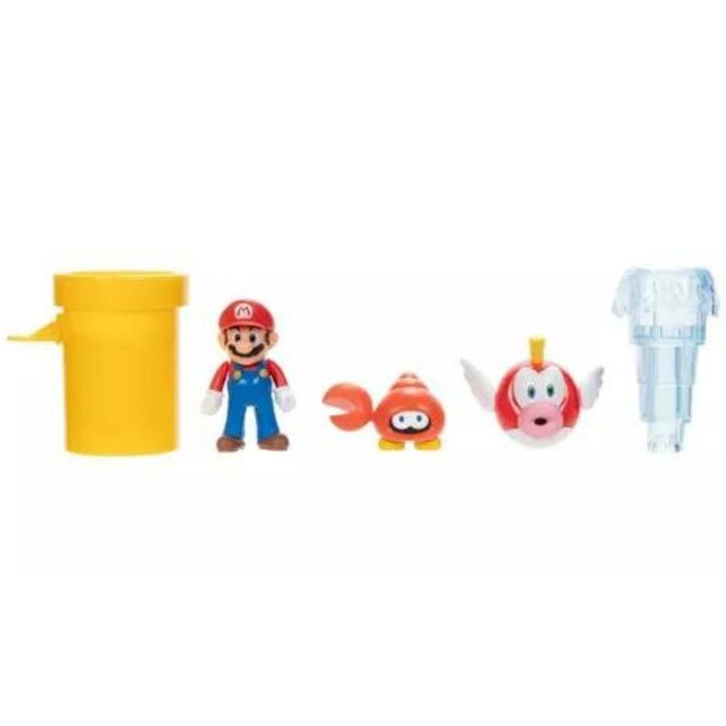 NINTENDO - Figura Super Mario Bros Diorama Set Agua  Accesorios