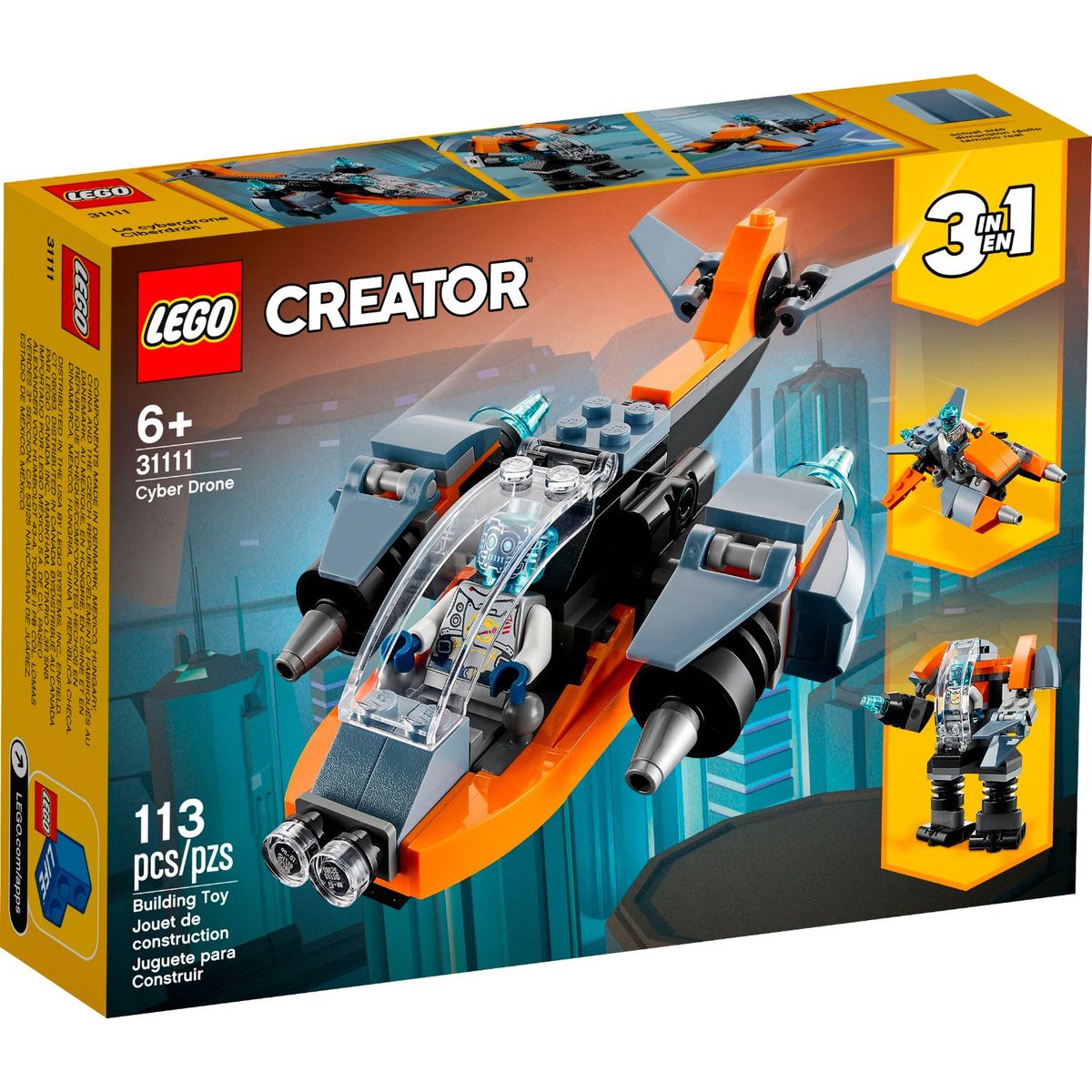 LEGO - Lego Creator 3 en 1 Ciberdrón